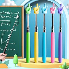 小さな指の早教の指導は家庭用の伸縮教鞭幼稚園の指を読みます。