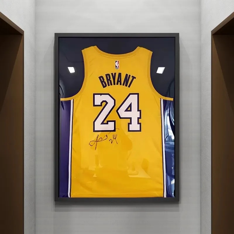 Jersey collection display photo frame football basketball tennis Jersey picture frame solid wood mounting frame large size photo frame