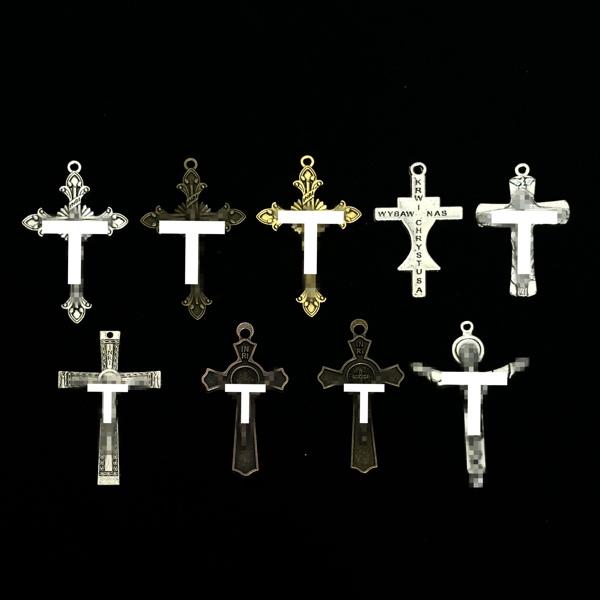 Alloy jewelry accessories, pendants, cross-border accessories, vintage style