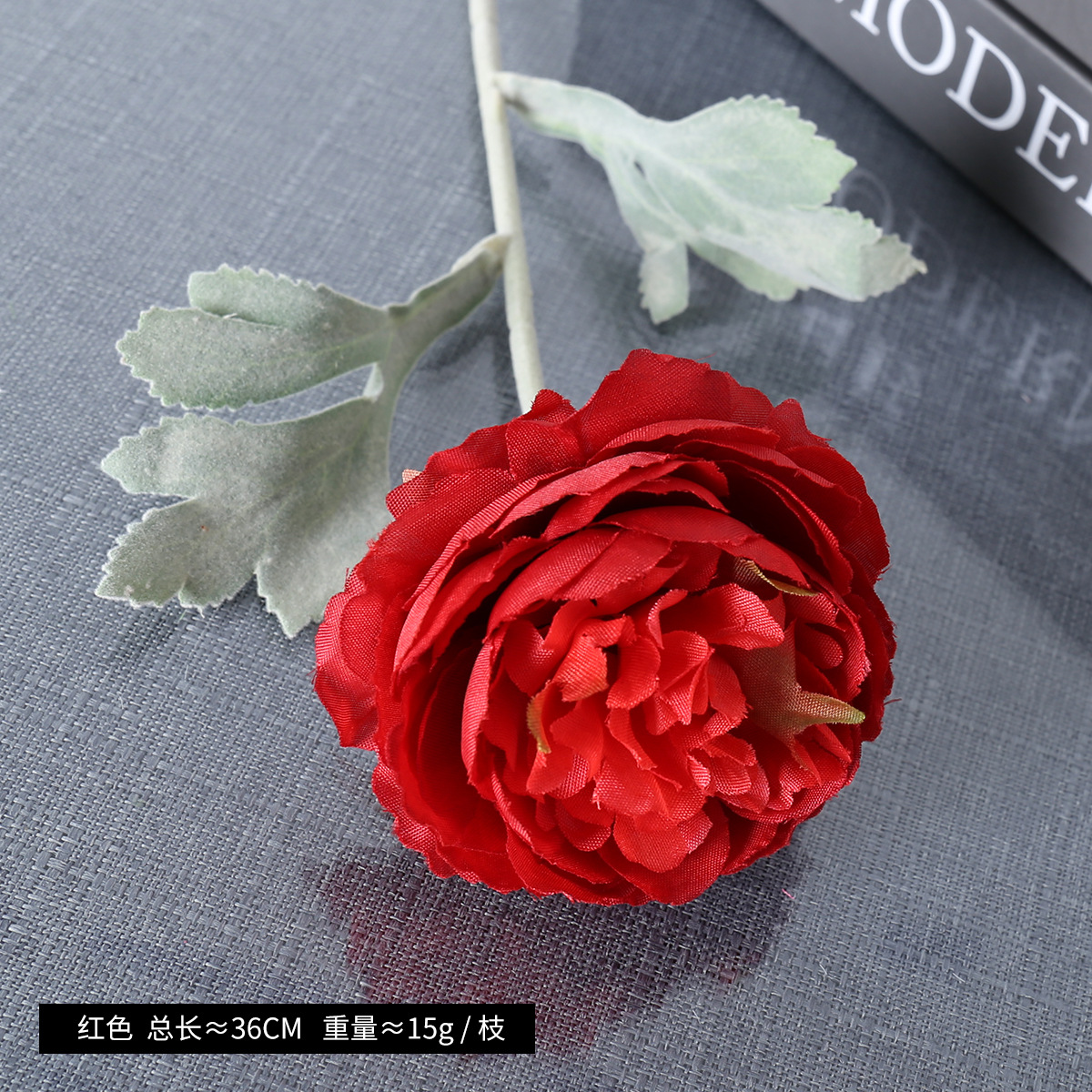 Simulación de una sola cabeza de floquete de loto nuevo producto de flor de loto decoración de bodas flor de seda floquete peonía al por mayor