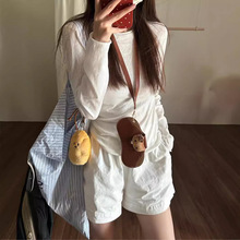 2025春夏防晒罩衫女韩系慵懒风针织上衣修身显瘦薄款微透长袖T恤