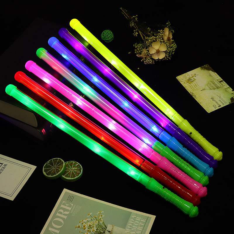 colorful electronic flashing rainbow light stick