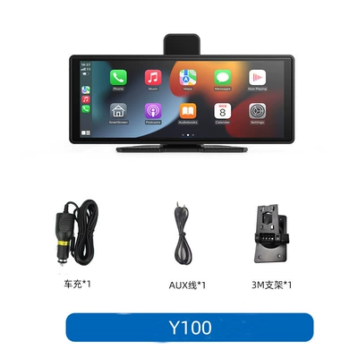 Cross-Border Driving Recorder 10.26inch Car Carplay Bluetooth Projection Screen 4K High-Definition Dual Recording Center Console Android (Driving recorder) - screen-projection-model-without-recorder