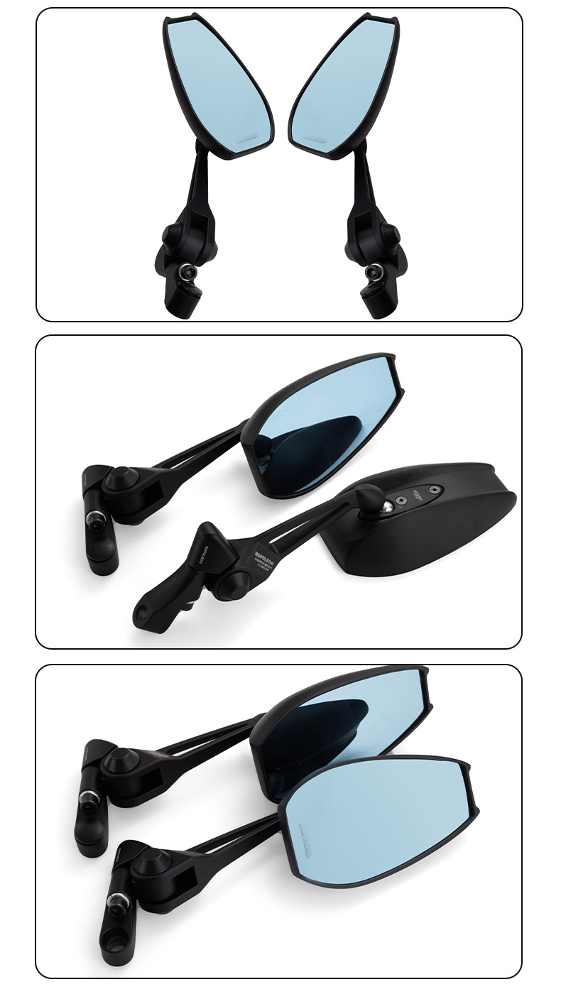 Aos4 Small Japanese Motorcycle Rearview Mirror Uqi U+B N1S M2 Ube Electric Vehicle Modified Reflector