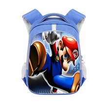 新款马里奥小学生书包大容量可爱背包儿童休闲减负双肩包耐磨跨境