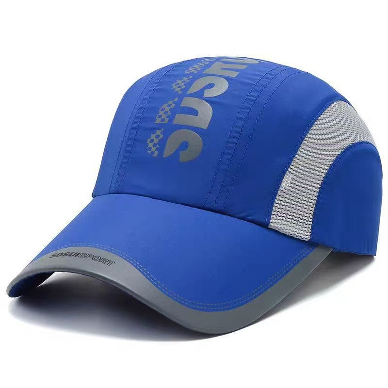 Summer Quick-Dry Mesh Outdoor Protection Color Block Trendy Men's Baseball Cap Women's Breathable Sun Hat_voghion.com
