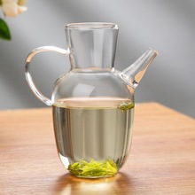 高硼硅玻璃透明中式仿宋壶 可电陶炉加热煮茶壶玻璃泡茶壶宋执壶