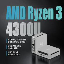 GenMachine ����R3-4300U/5300U ����칫���õ���MINI PC