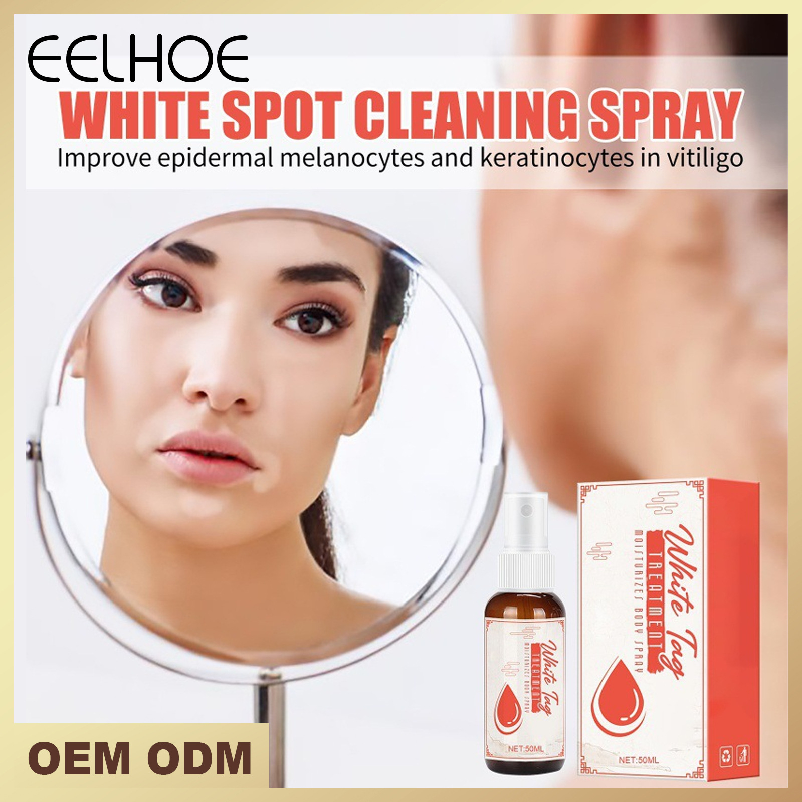 eelhoe white spot cleaning spray body skin repair flower spot sweat spot white spot external care repair liquid