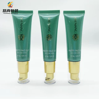 化妆品包材泵头管BB霜隔离霜粉底液塑料包装管30ml塑料PE软管乳瓶