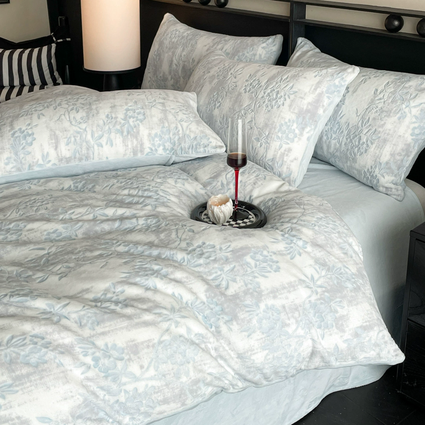 Джинсы Velvet тёплые, демисезонный набор, двухстороннее коралловое одеяло, защитный лист для поддержания тепла, комплект из 4 предметов для постельного белья