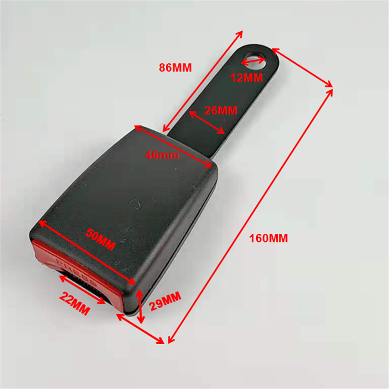in stock car seat belt seat socket with alarm line bus seat belt lock buckle truck forklift slot wholesale