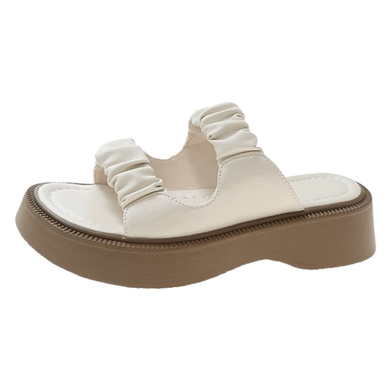 Ретро сандалии для женщин 2022 лето новый стиль студенческое платье на толстой подошве на среднем каблуке корейский Стиль римская пляжная обувь для женщин оптом