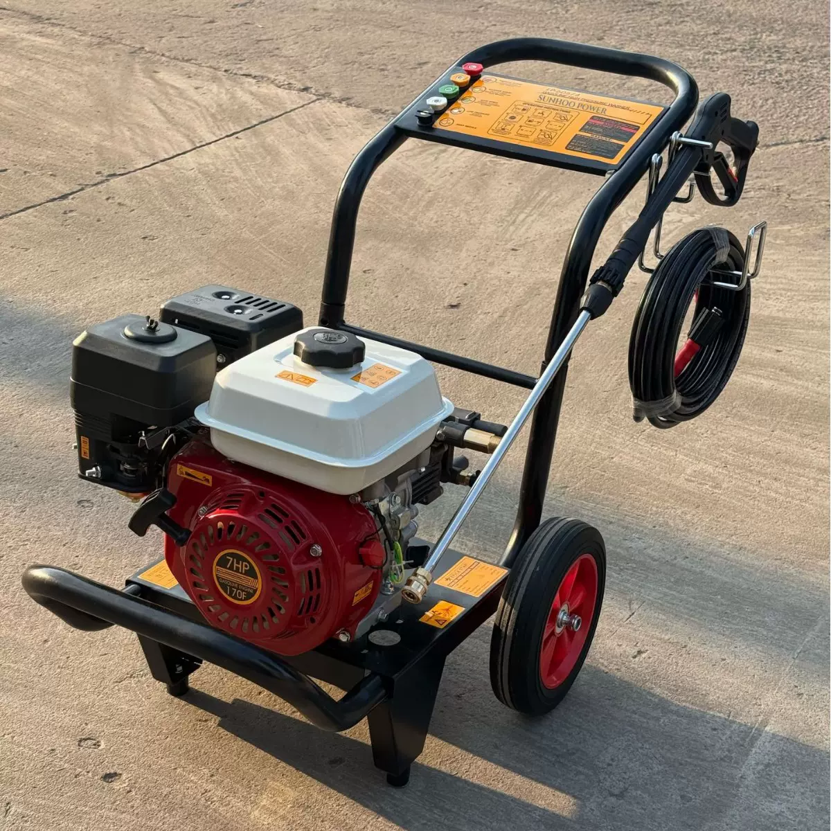 汽油清洗机7HP 外贸批发180bar高压水流洗车洗地外贸批发出口