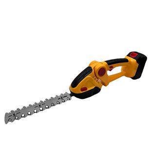 Foreign trade lithium battery hedge trimmer dual-purpose cutter head multifunctional electric fence shears wireless one-handed lawn trimmer