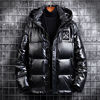 winter new pattern fashion Down Jackets have cash less than that is registered in the accounts thickening Hooded Youth man Down Jackets coat Bright surface Winter clothes