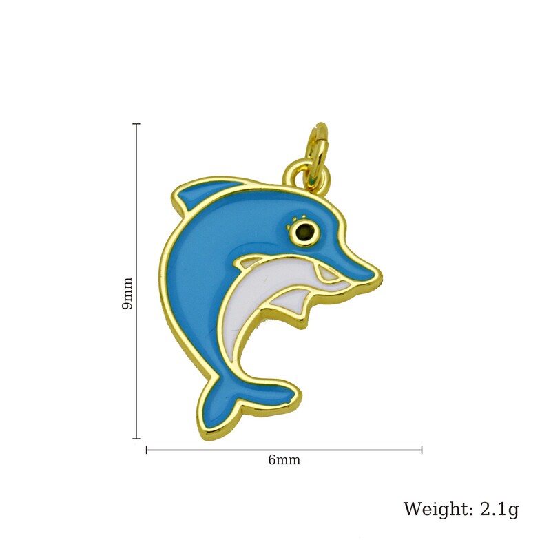 オーシャンエレメントオイルドリップクジライルカヒトデ白鳥象嵌ジルコンパーソナライズされたファッションネックレスペンダントアクセサリー|undefined