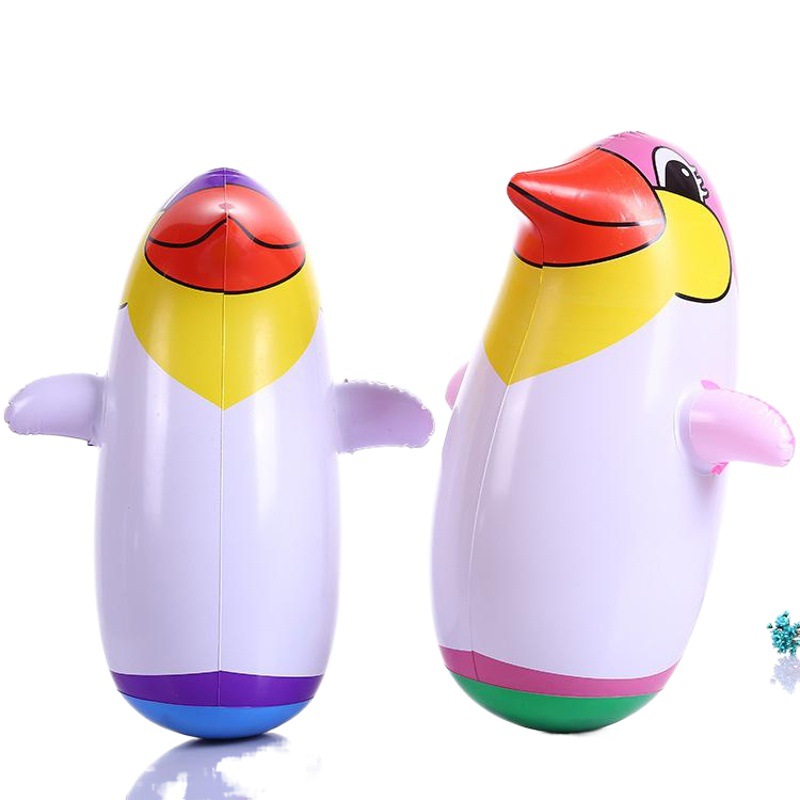 Inflatable Toys for Street Vendors: Children's Animal Penguin Roly-Poly Pvc Cartoon Inflatable Toy