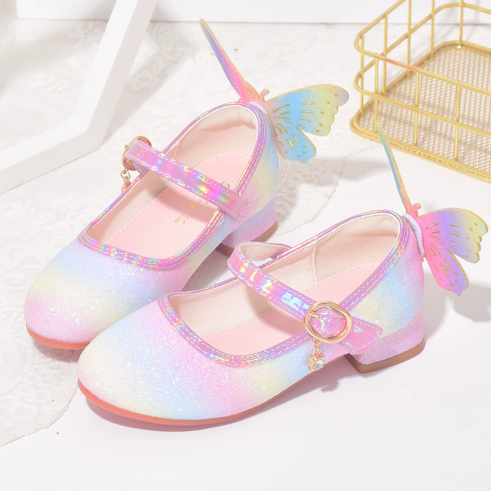 Детская обувь фабрика оптом для девочек туфли на высоком каблуке модные одиночные туфли