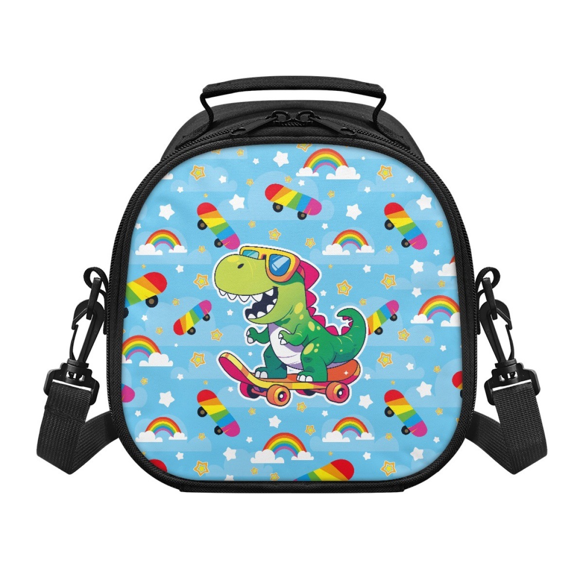 Children's Crossbody Lunch Bag Dinosaur Cool Wolf Print Design Picnic Camping Bag Dropshipping