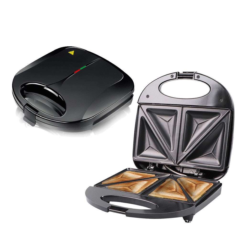 Transfronterizo 110v máquina de sándwiches máquina de waffles barbacoa de doble cara calefacción multifuncional doméstica
