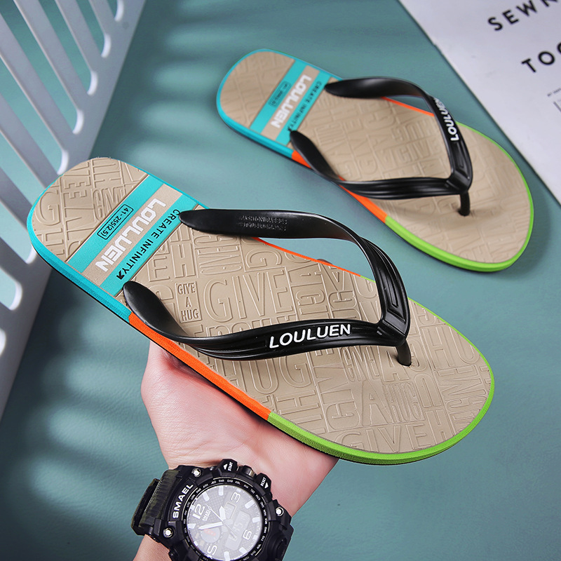 Chanclas explosivas sandalias y zapatillas cómodas de fondo plano antideslizante de verano para hombre