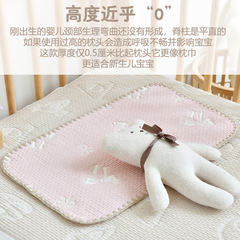 Newborn pillow, newborn baby cloud pillow, 0-1 year old baby flat pillow, pure cotton anti-vomiting pillow, universal for all seasons