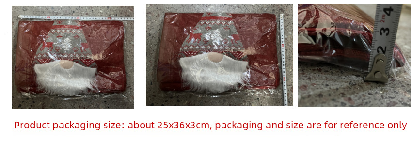 Haube uusi joulukoristeita Rudolph-pöytäjuoksija luova kolmiulotteinen vanhusten ruokapöydän koristelu pöytäliina_voghion.com