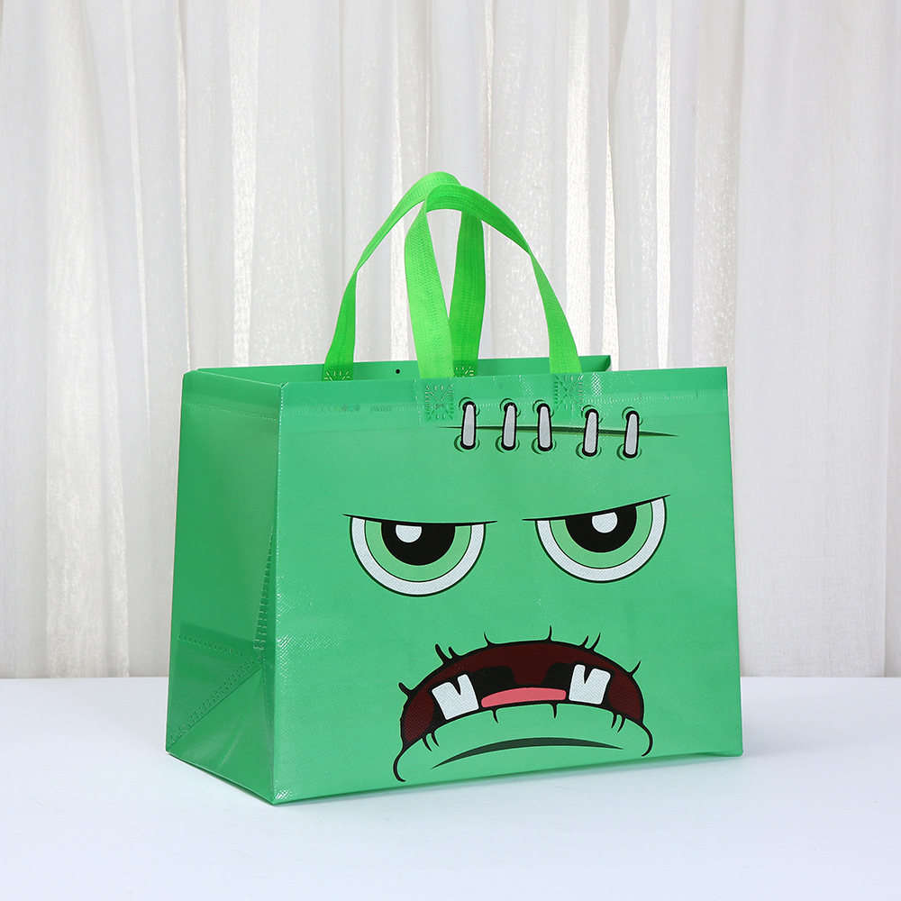 Bolsas de regalo impresas, bolsas de compras estereoscópicas, bolsas de regalo, bolsas de Halloween, bolsas de embalaje no tejidas