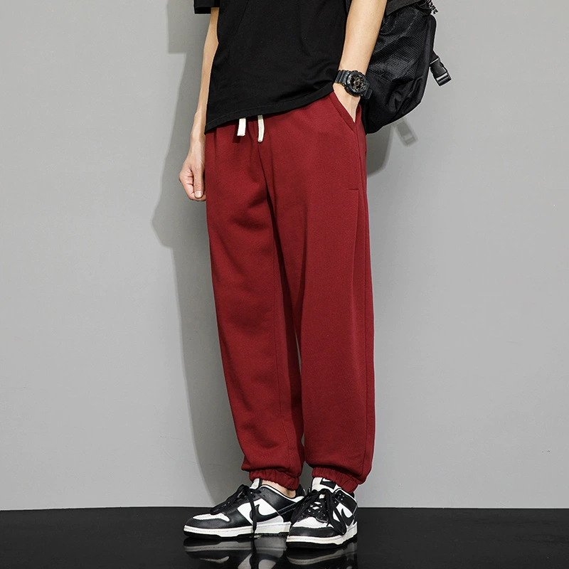 Мужские осенние модные брендовые свободные очень большие Универсальные мужские Спортивные Повседневные Спортивные штаны больших размеров с широкими штанинами
