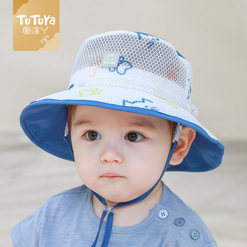 Infant Hat Summer Thin Model Fisherman Hat for Children Unisex Baby Spring and Summer Sun Hat 222336