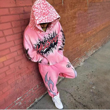 �羳Hellstars Hoodies����ins������Ⱦ�����߽��ֻ�Ϳѻ��ñ����