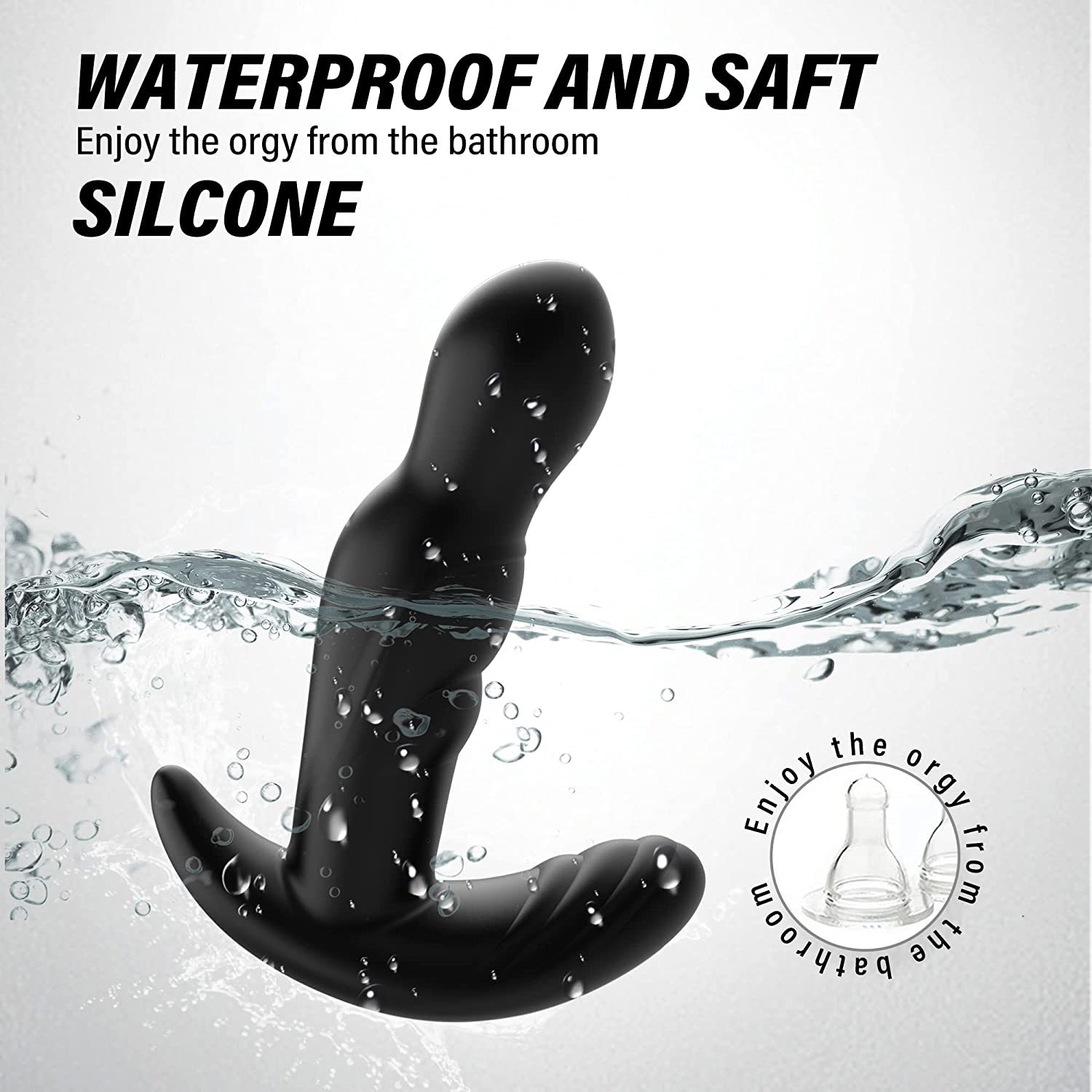Prostate Massager Remote Controlled Vibrating Anal Plug Silicone_voghion.com