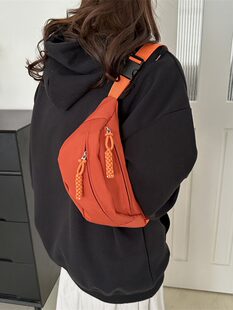 Shoulder bag for leisure, spring universal shopping bag, brand belt bag, chest bag, trend of season
