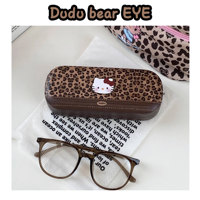 Autumn and Winter New Leopard Print Kt Glasses Case, High-End Large Capacity, Trendy Niche Style, Portable, Pressure-Resistant, for Storing Prescription Glasses Autumn and Winter New Leopard Print Kt Glasses Case, High-End Large Capacity, Trendy Niche Style, Portable, Pressure-Resistant, for Storing Prescription Glasses