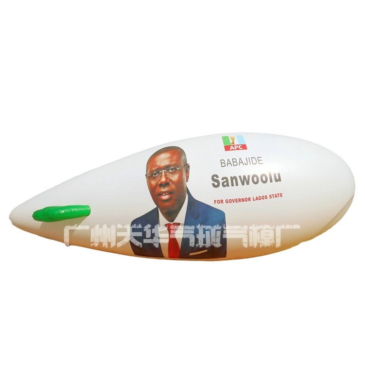 Fábrica al por mayor dirigible aire flotante publicidad aire flotante dirigible inflable globo personalización