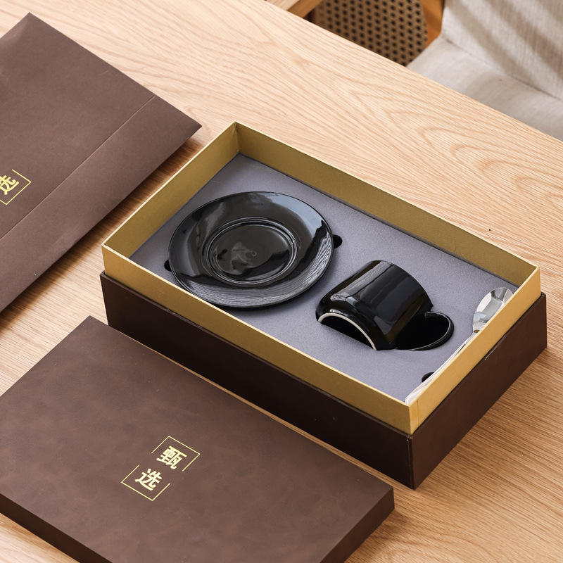 Tazas de cerámica originales tazas de café creativas tazas de agua con tazas de nuez grabadas logotipo