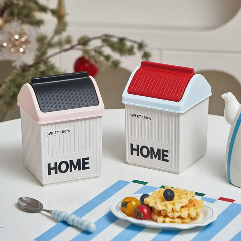 桌面垃圾桶迷你小型可爱收纳盒房屋收纳桶办公宿舍桌面纸篓收纳桶