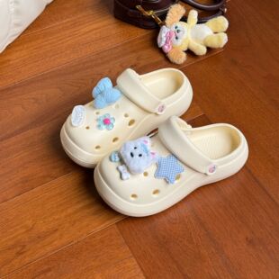 4cm����Ь�ļ��⴩��ײ�ʺ�з���͸���ЬŮ�Ӻ�����eva���^��Ь