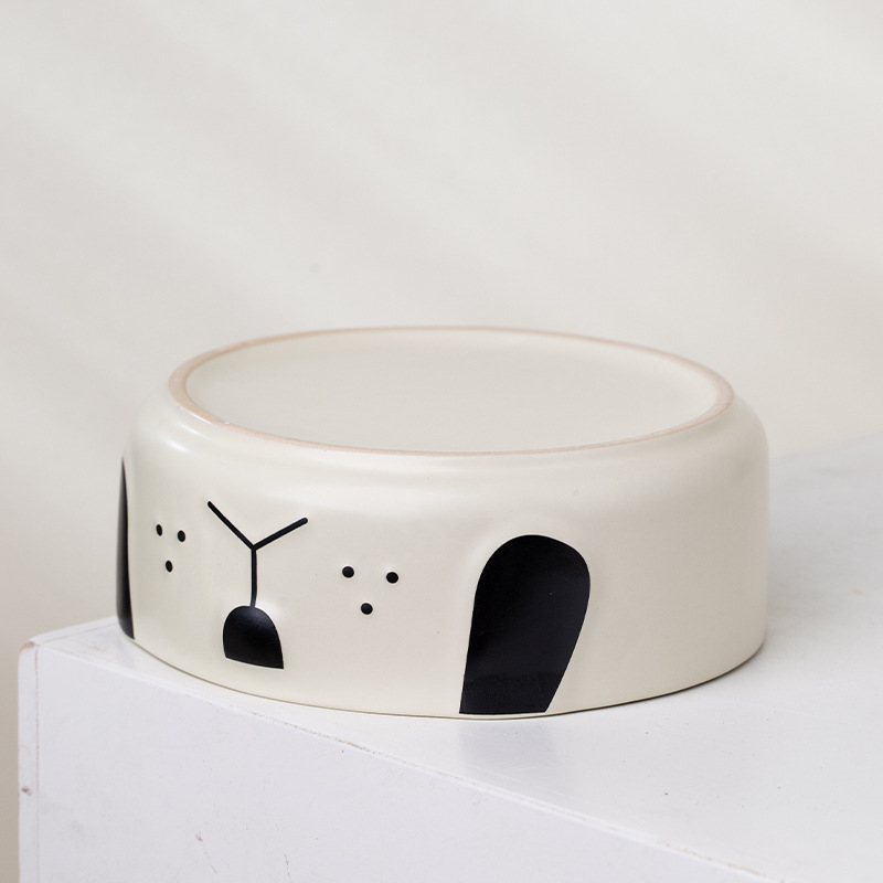 Dibujos animados PUG tazón de alimentación para mascotas tazón de comida para gatos tazón de cerámica gato y perro beber tazón de comida para gatos perro grande Tazón de arroz anti-golpe