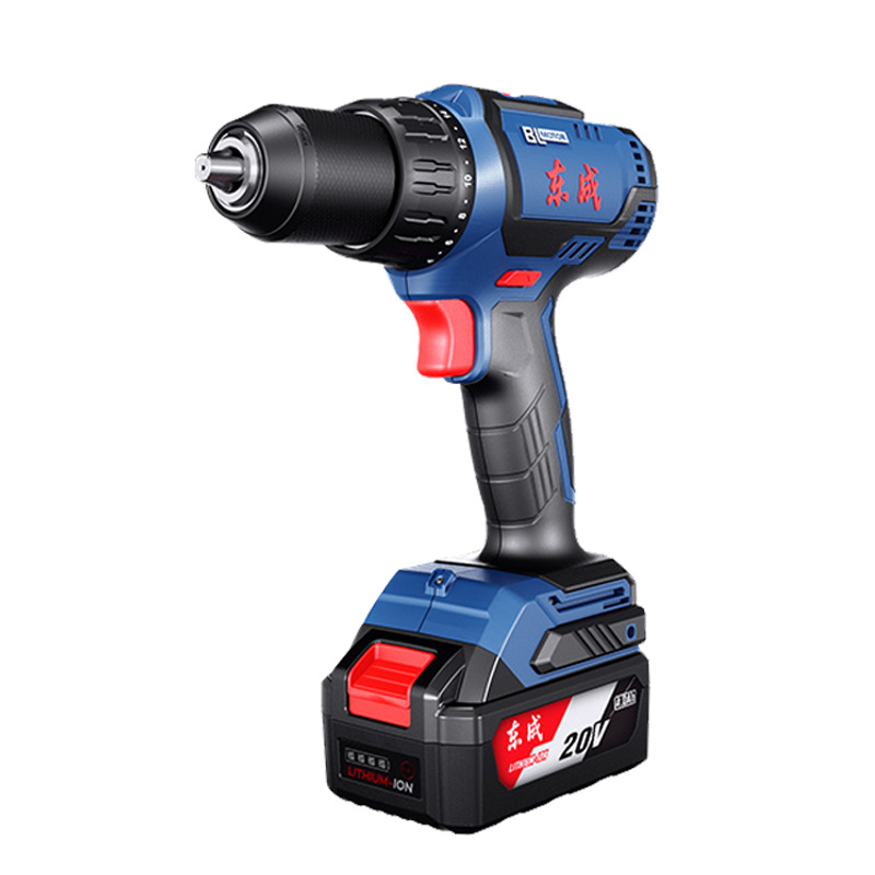 Dongcheng 20V sin escobillas DCJZ04-13 taladro eléctrico de litio de velocidad variable recargable multifuncional taladro eléctrico doméstico pequeño