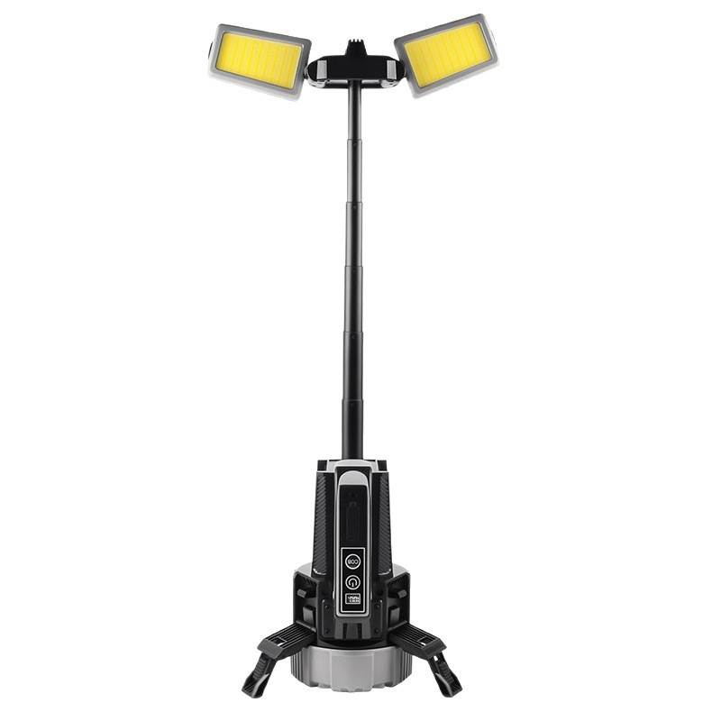 Nuevo P70 de alta potencia linterna de campamento súper ligera reflector multifuncional portátil con barra telescópica para tirar de la luz lateral COB image 6