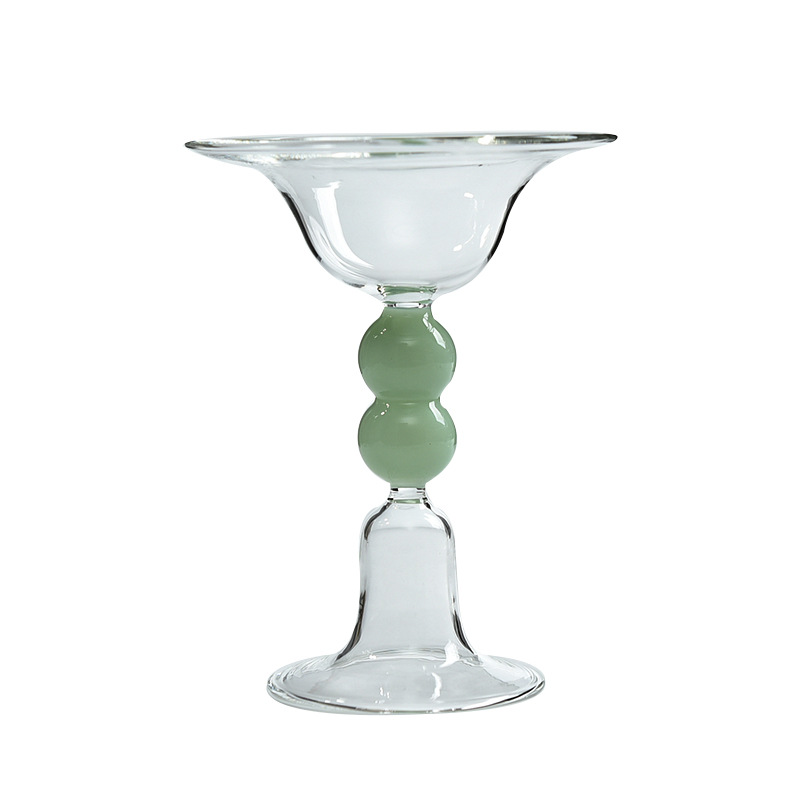 Candelaria de vidrio de doble propósito europea decoración para el hogar accesorios de boda romántica cena a la luz de velas accesorios de vela de color