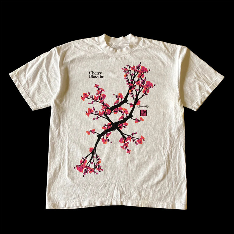 Cross-Border European and American Aliexpress Independent Station 2025 Retro Harajuku Classic Peach Blossom Print Casual Women's Clothing Pattern Wholesale Cross-Border European and American Aliexpress Independent Station 2025 Retro Harajuku Classic Peach Blossom Print Casual Women's Clothing Pattern Wholesale
