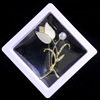 Sophisticated small brooch, protective underware from pearl, high-end mountain tea lapel pin, Birthday gift
