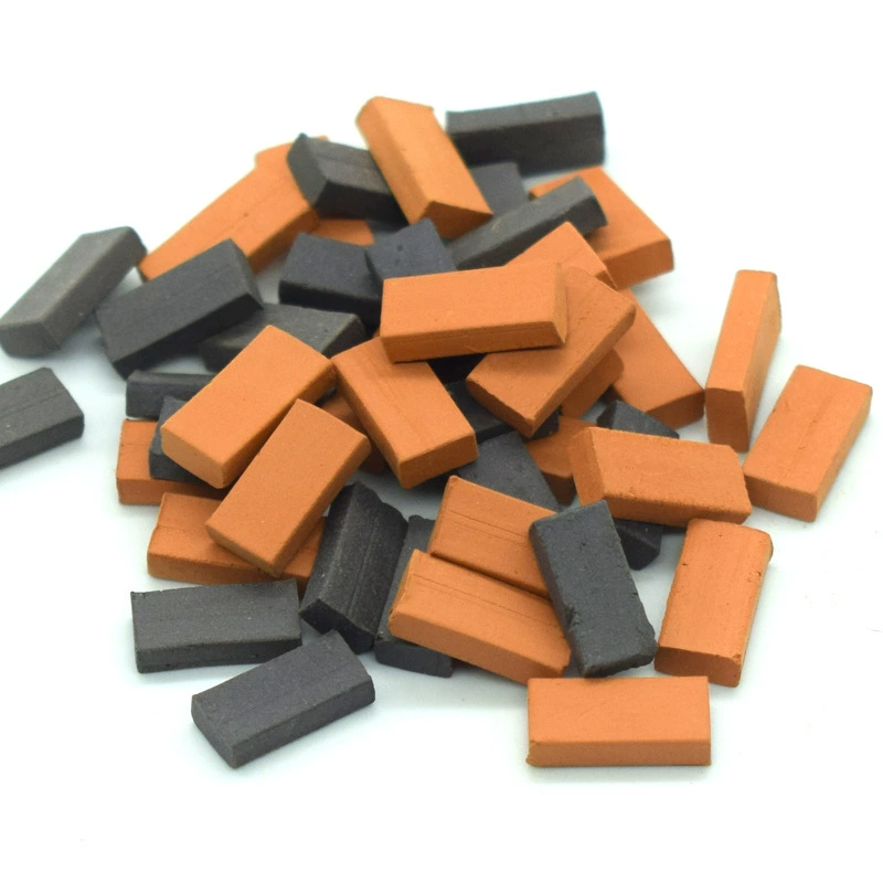 1 против 35 красный кирпич синий кирпич diy песочный стол архитектурная модель мини маленький кирпич микро-ландшафтный чехол для сельского старого дома игрушки