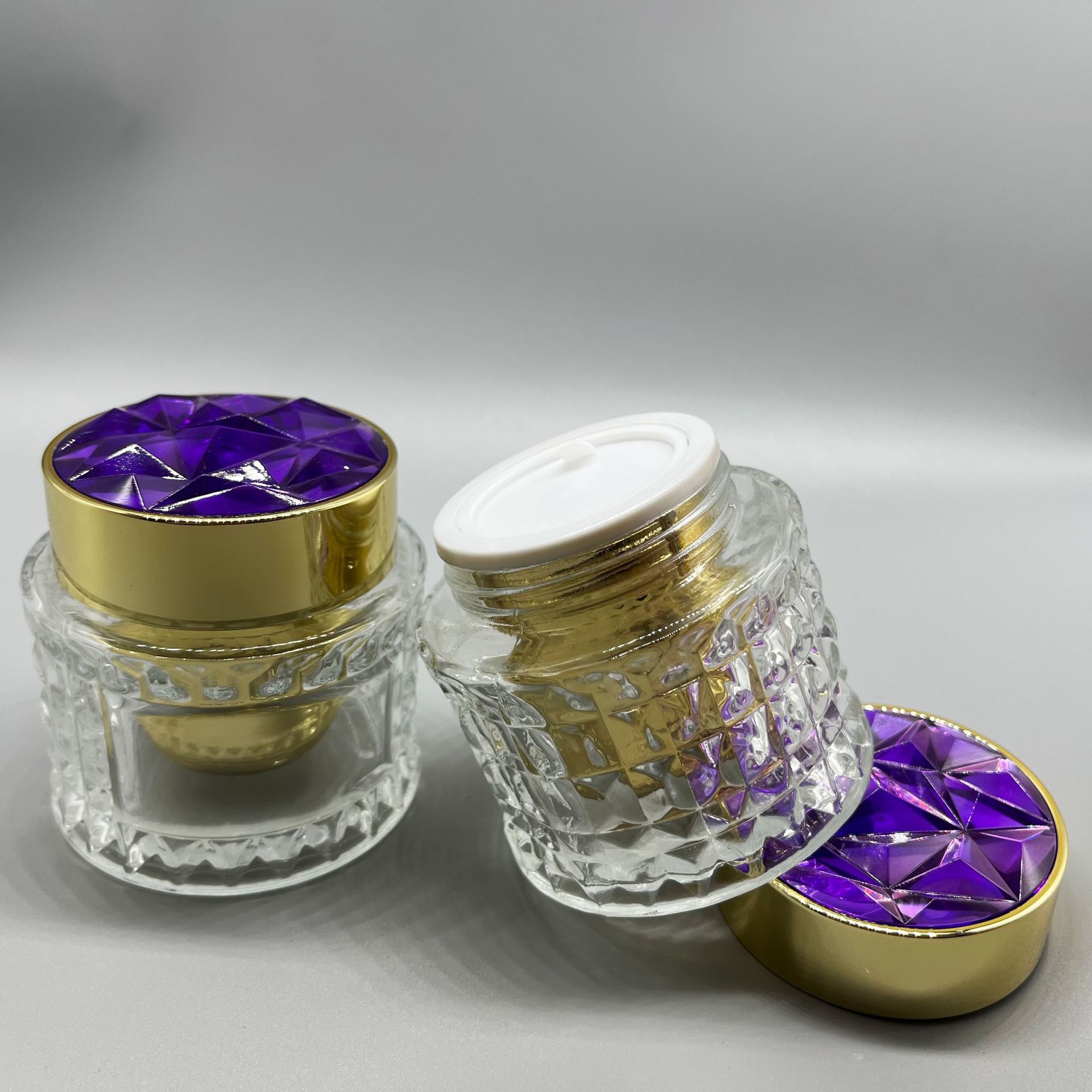 50g botella de piña Señora crema oro diamante reafirmante micro-tallado crema esencia crema botella de crema