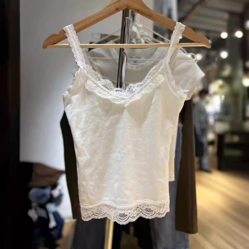 bm Style American Retro White Lace Suspender bm Sexy Pure Lust Sexy Outer Top bm Style American Retro White Lace Suspender bm Sexy Pure Lust Sexy Outer Top