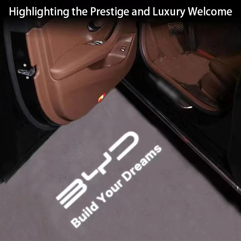 Aplicable a 2020 - 2023 BYD Han EV / dm / dmi / DMP vidrio no se desvanece puerta de bienvenida lámpara de puerta