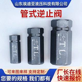 厂家定制 管式逆止阀 单向阀止回阀泵逆止阀多规格液压管式直通